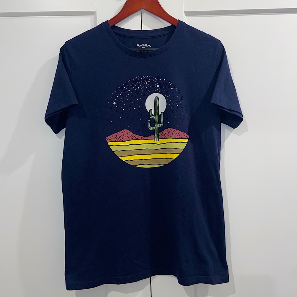 Men’s Short Sleeve Navy Tee by Goodfellow & Co Size Medium
